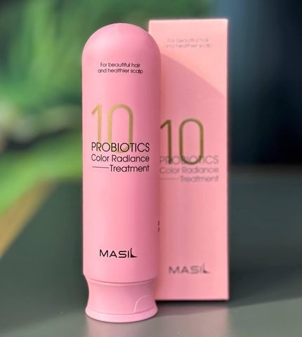 Бальзам для волос для защиты цвета с пробиотиками Masil 10 Probiotics Color Radiance Treatment, 300мл i35-497 фото