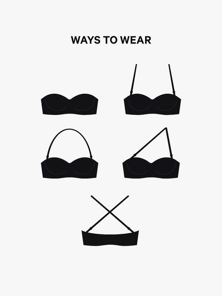 Бюстгальтер з пушапом PINK Victoria's Secret Wear Everywhere Strapless Push-Up Bra білий  udl-w8w-cb7 фото