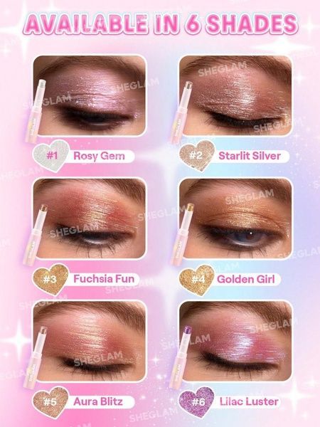 Тени-стик с шиммером Sheglam Crystal Jelly Glaze Stick Aura Blitz 3 г pu2-pib-r7w фото