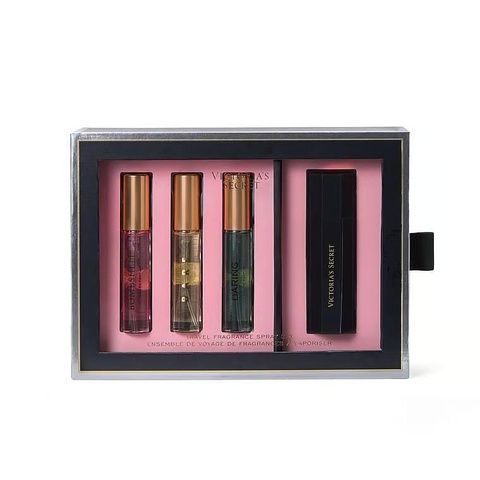 Набор духов с распылителем + кейс Victoria's Secret Travel Fragrance Spray Gift Set i20-834 фото