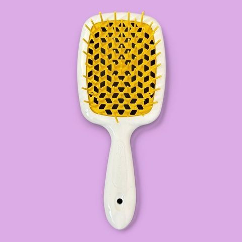 Щетка для волос Janeke Superbrush The Original Белый-Желтый ggy-z2r-q8p фото