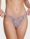 Трусики-стринги женские хлопковые Victoria's Secret Stretch Cotton High-Leg Scoop Thong Panty леопардовые 38w-4y3-j24 фото 3
