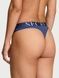 Трусики-стринги жіночі бавовняні з&nbsp;логотипом Victoria's Secret Exploded Logo Cotton Thong сині  vzp-xue-510 фото 2