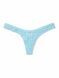 Трусики-стринги жіночі мереживні Victoria's Secret Lace Ultra-Mini Scoop Thong Panty блакитні  l3o-w6v-o1a фото